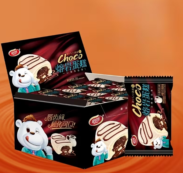 Chocolate Lava Sandwich Cakes 4-Pack | Strawberry & Chocolate | 104g