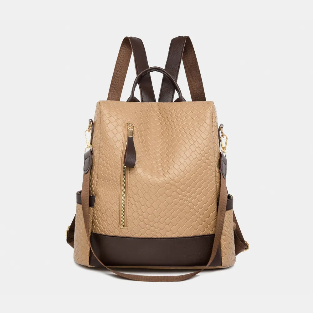 PU Leather Backpack Bag – Large Stylish Everyday Pack