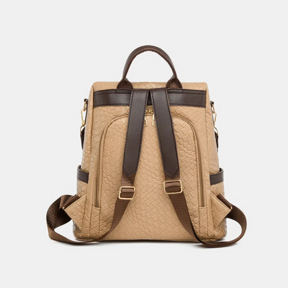 PU Leather Backpack Bag – Large Stylish Everyday Pack