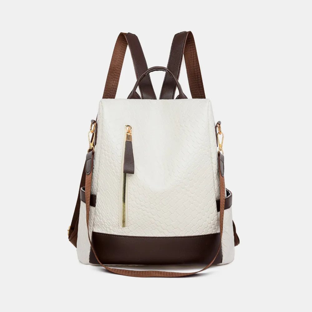 PU Leather Backpack Bag – Large Stylish Everyday Pack
