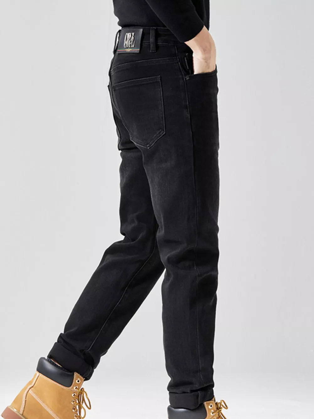 Men's Slim Fit Jeans – Cotton Blend with Stretch & Pockets