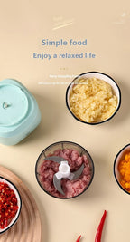 Mini Electric Food Processor | Portable Wireless Baby Food & Meat Grinder | Ultra Quiet Under 36dB