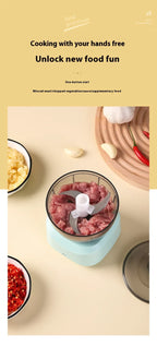 Mini Electric Food Processor | Portable Wireless Baby Food & Meat Grinder | Ultra Quiet Under 36dB