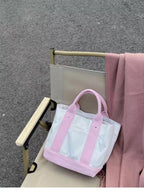 Two Tone Mini Handbag – Oxford Cloth Crossbody Bag