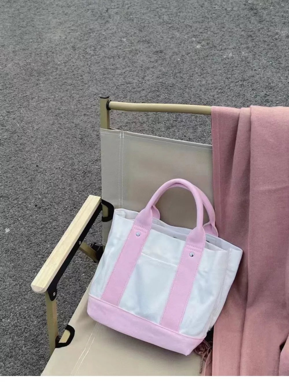 Two Tone Mini Handbag – Oxford Cloth Crossbody Bag