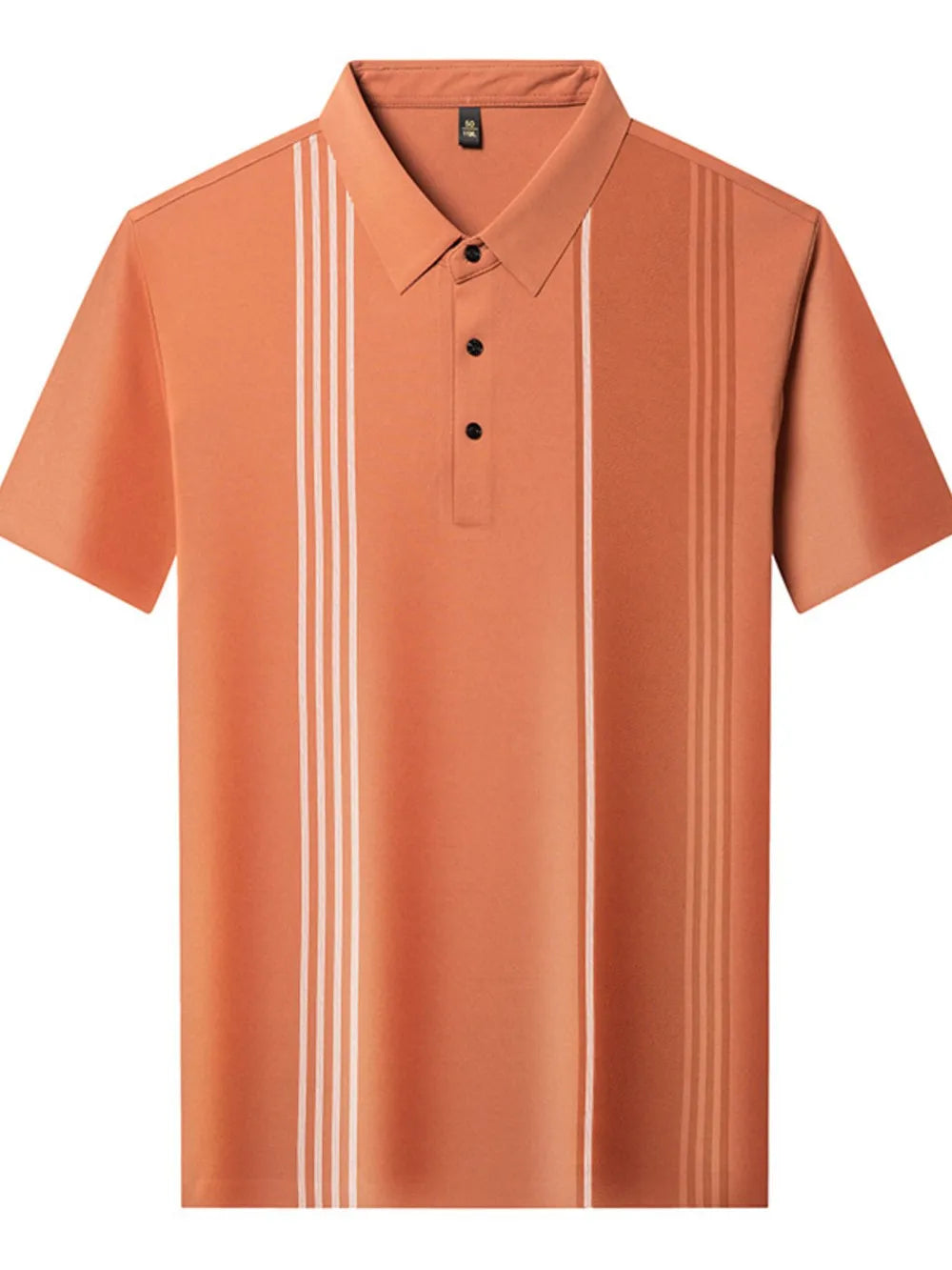 Men's Plus Size Contrast Short Sleeve Polo – Stretch Polyester Big & Tall