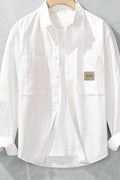 Men's Long Sleeve Button-Up Shirt – Soft Cotton Blend Everyday Casual Top
