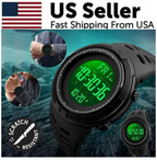 SKMEI Men's Digital Sports Watch – Military Tactical, 50M Waterproof, LED Backlight & Alarm