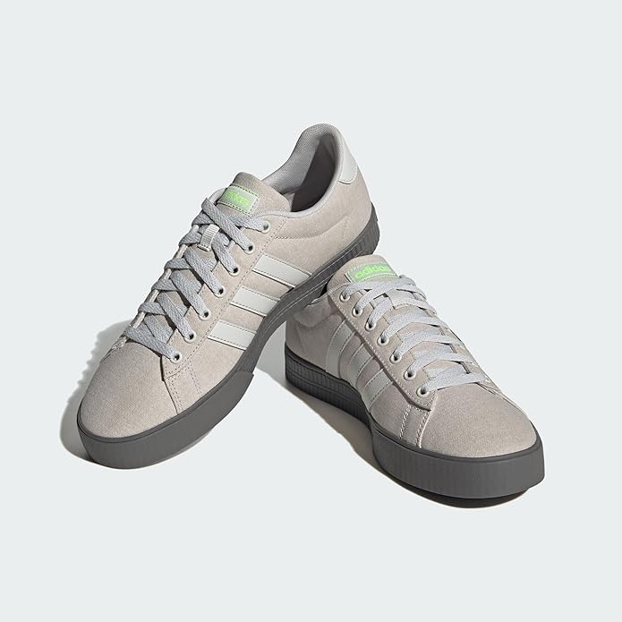 Adidas Men's Daily 3.0 Skate-Inspired Sneakers – Leather Upper & OrthoLite Cushioning