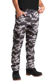 Men's Camouflage Wide Leg Pants – 100% Cotton, Drawstring & Pocketed
