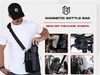 Magnetic Gym Water Bottle Bag | Portable Carrier Pouch with Phone Pocket | Hands-Free Workout Bag