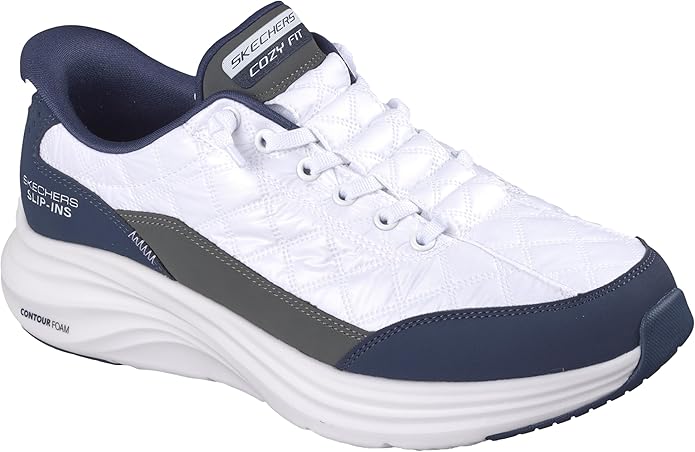 Skechers Men's Contour Foam Cozy Fit Hands-Free Slip-In Shoes – Air-Cooled Memory Foam