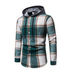 Men's Plaid Button-Up Shirt – Classic Pattern Casual Top