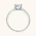 Silver-Plated Minimalist Ring | Copper & Zircon Stackable Band