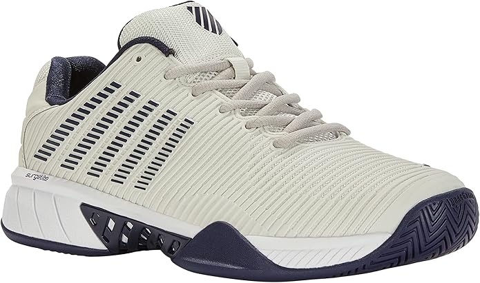 K-Swiss Men's Hypercourt Express 2 Tennis Shoes – SURGELITE Cushioning, AOSTA Rubber & OrthoLite