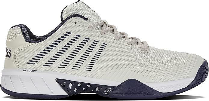 K-Swiss Men's Hypercourt Express 2 Tennis Shoes – SURGELITE Cushioning, AOSTA Rubber & OrthoLite
