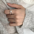 925 Sterling Silver Knot Ring – Minimalist Twisted Band