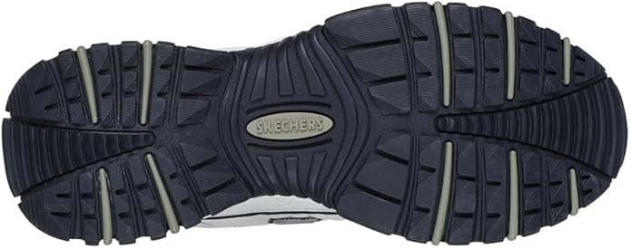 Skechers Men's Energy Afterburn Sneakers – Leather & Mesh, Shock-Absorbing Midsole