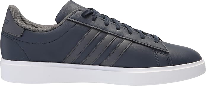 Adidas Men's Grand Court 2.0 Sneakers – Cloudfoam Cushioning & Rubber Outsole