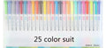25-Color Double-Tip Highlighter Pen Set – Fluorescent & Pastel Art Markers