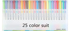 25-Color Double-Tip Highlighter Pen Set – Fluorescent & Pastel Art Markers
