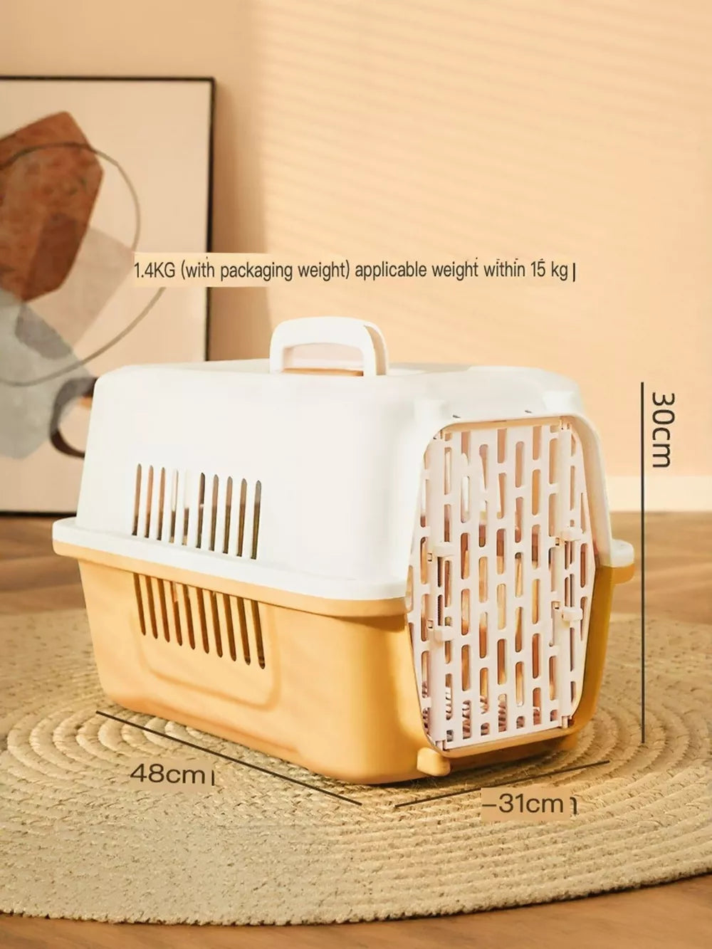 Portable Pet Carrier – Lightweight Medium Travel Bag for Cats & Small Dogs