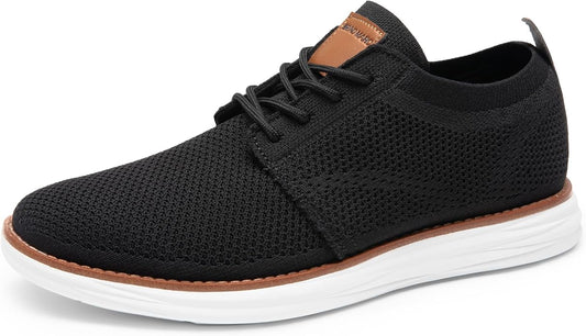 Bruno Marc Men's KnitFlex Breeze Sneakers – Breathable Mesh, Memory Foam & EVA Sole