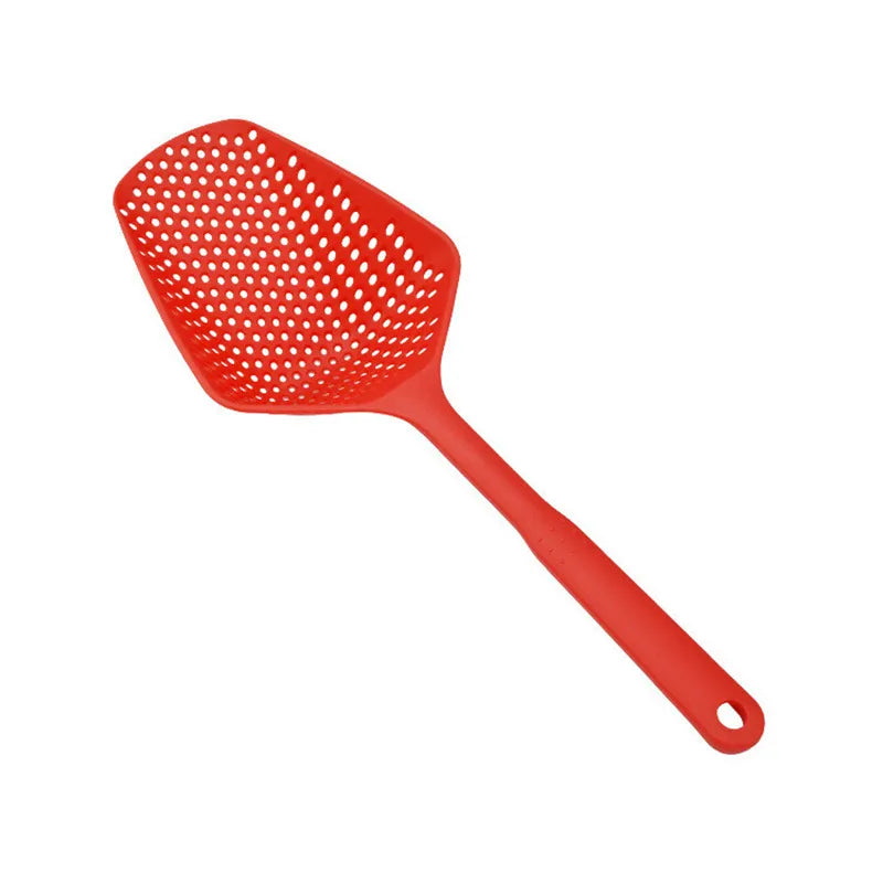 Nylon Strainer Scoop Colander | Large Food-Grade Slotted Spoon for Frying, Soup & Draining