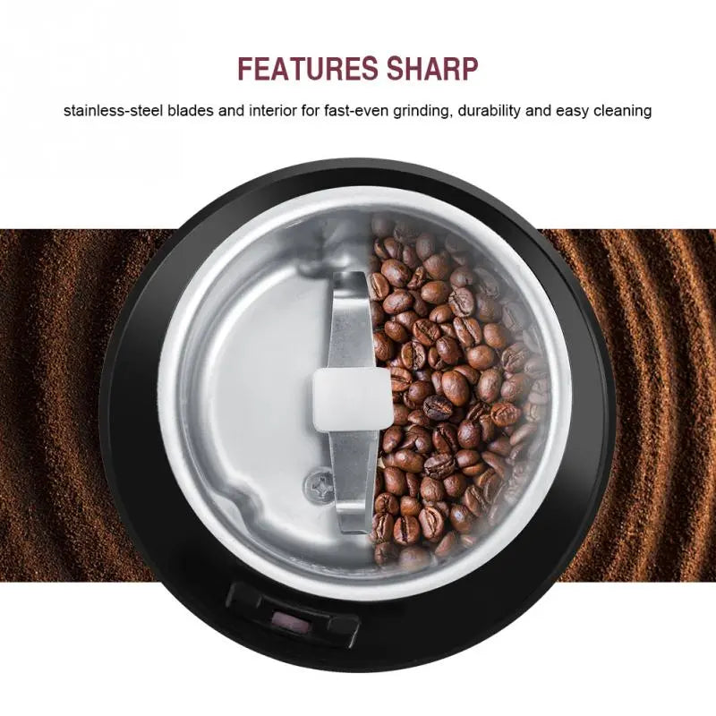 Mini Electric Spice & Coffee Grinder | 400W, 100g Capacity | Stainless Steel Blade