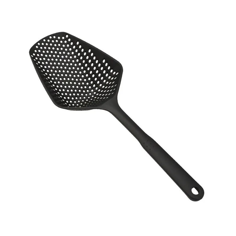 Nylon Strainer Scoop Colander | Large Food-Grade Slotted Spoon for Frying, Soup & Draining