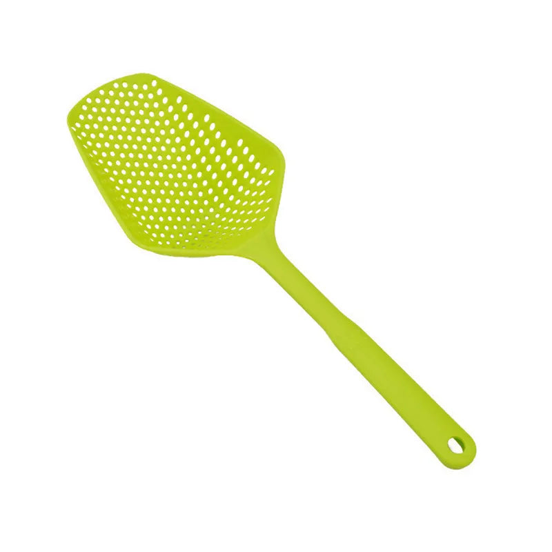 Nylon Strainer Scoop Colander | Large Food-Grade Slotted Spoon for Frying, Soup & Draining