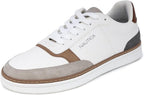 Nautica Men's Classic Low Top Sneakers – Faux Leather, Lace-Up & Rubber Outsole
