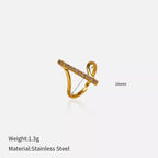 Irregular Rhinestone Statement Ring – 18K Gold & Silver Plated