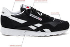 Reebok Classic Nylon Men's Sneakers – EVA Cushioning & Rubber Outsole