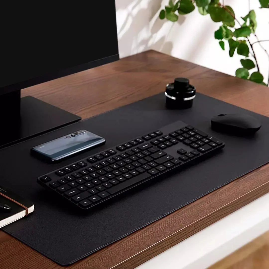 XL Waterproof Mouse Pad – 800×400mm Gaming & Office Desk Mat | Black & Grey