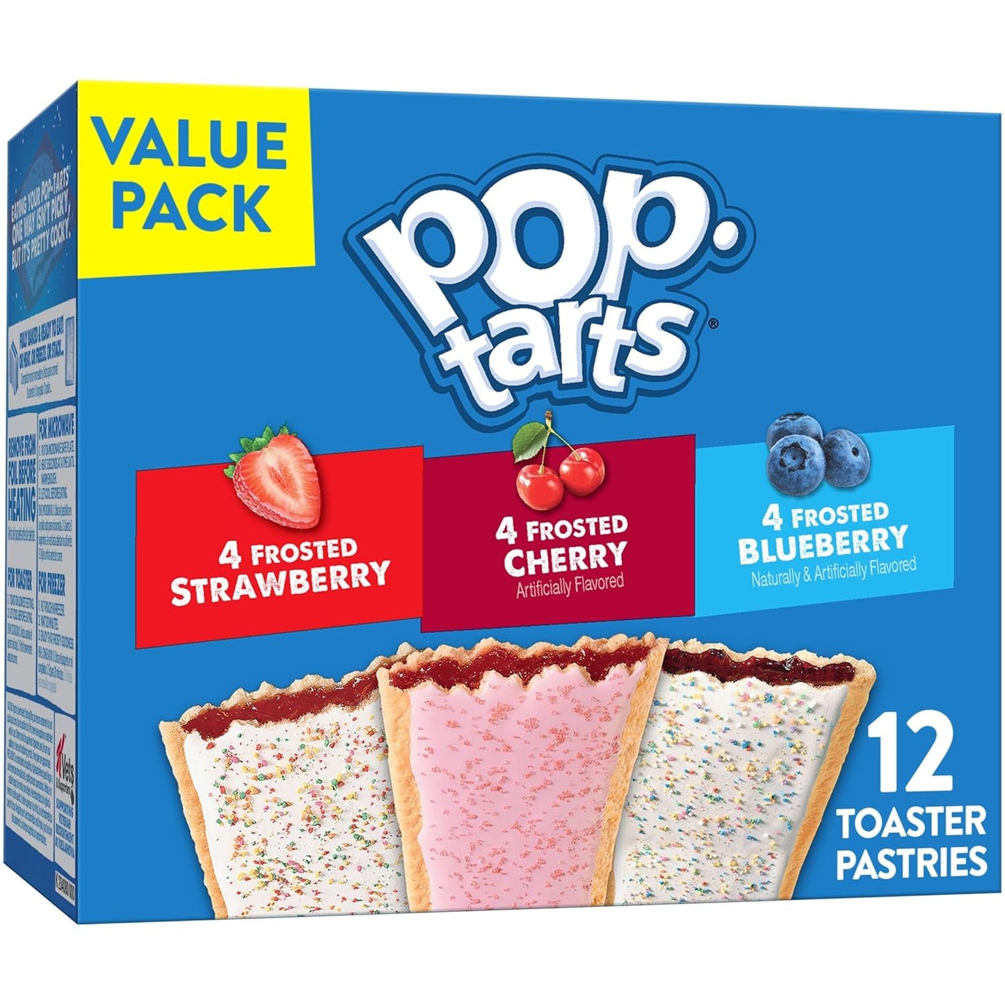 Pop-Tarts Frosted Toaster Pastries, Variety Pack, 12 Count