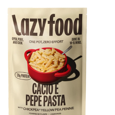 Lazy Food Cacio e Pepe Pasta Meal, 30g Protein, Gluten Free, Low Carb, 2 Servings