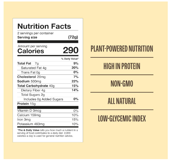 Lazy Food Cacio e Pepe Pasta Meal, 30g Protein, Gluten Free, Low Carb, 2 Servings