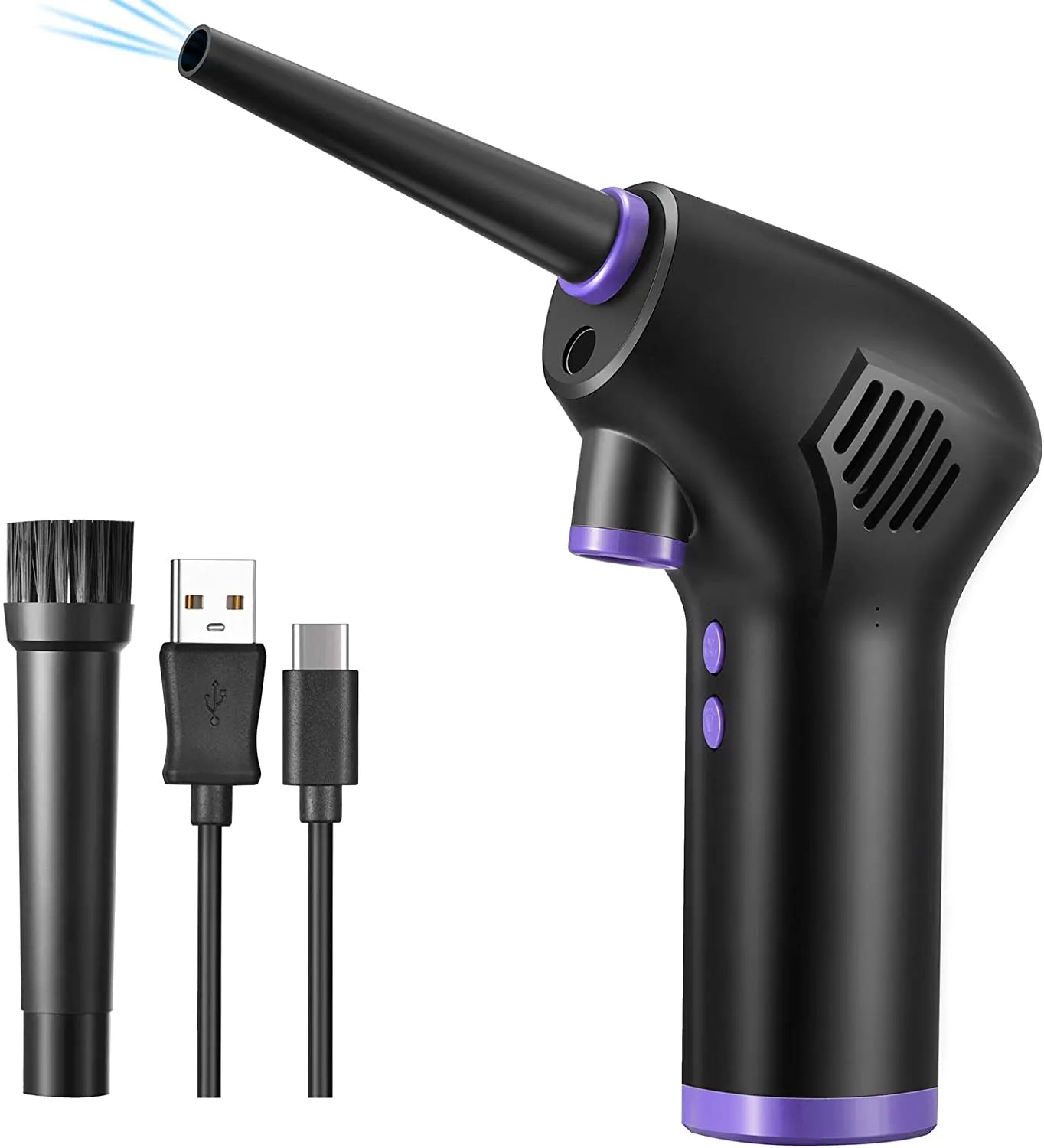 Cordless Electric Air Duster | 45000 RPM, 70m/s Airflow | Rechargeable Compressed Air Blower for Computer, Keyboard & Camera
