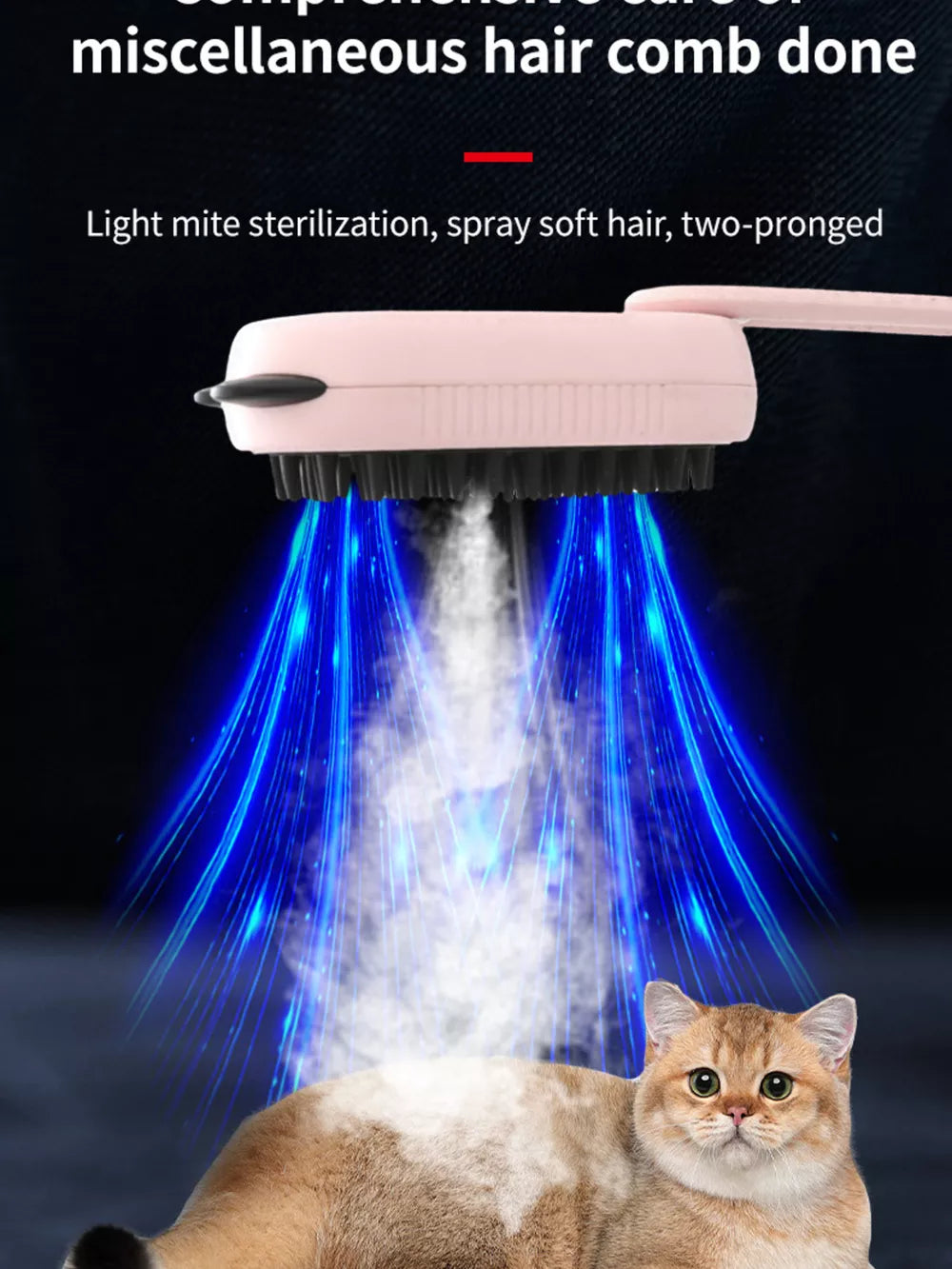 Massage Pet Hair Remover Comb | Electric Deshedding Brush for Dogs & Cats