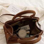 Suede Leather Large Handbag – Women's Oversized Tote